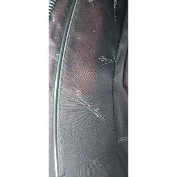 Etiene Aigner Vintage Genuine Leather Black Shoulder Bag - Picture 8 of 9